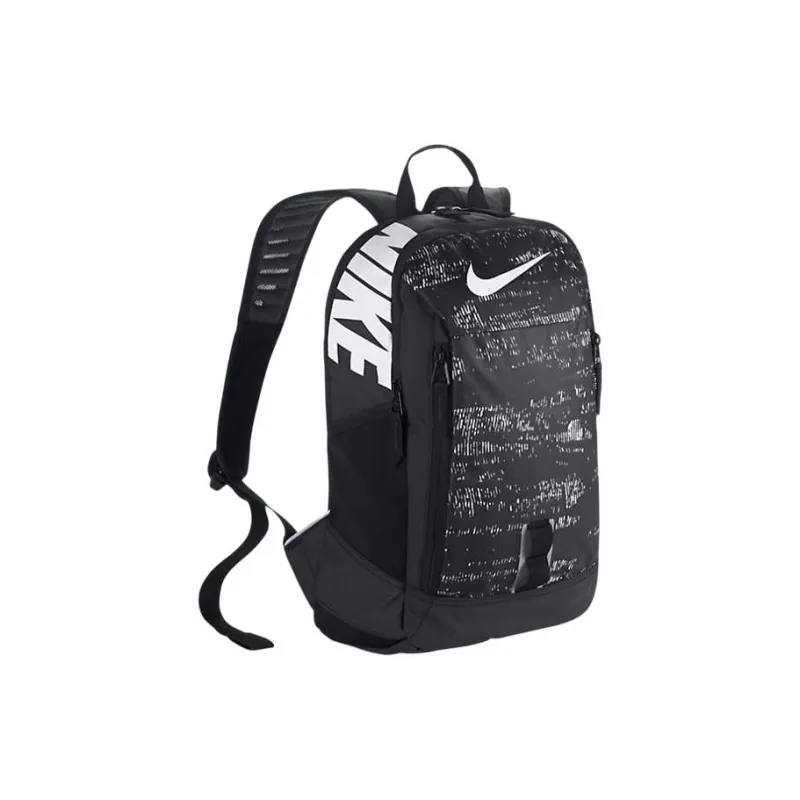 Nike Polyester Backpack Regular Unisex Black White-1