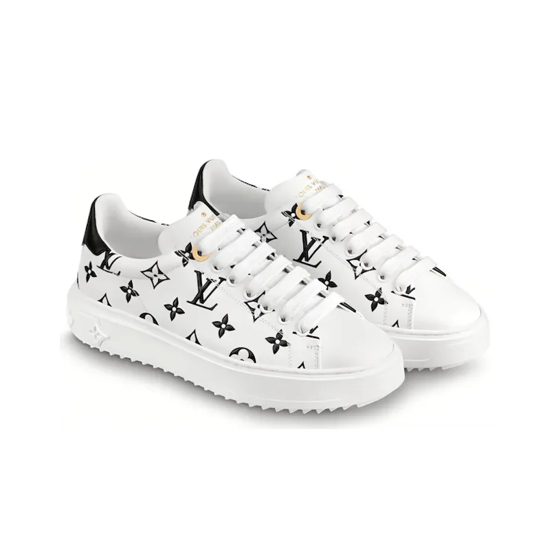 LOUIS VUITTON Lv Time Out Sneakers Black/White Women's-2