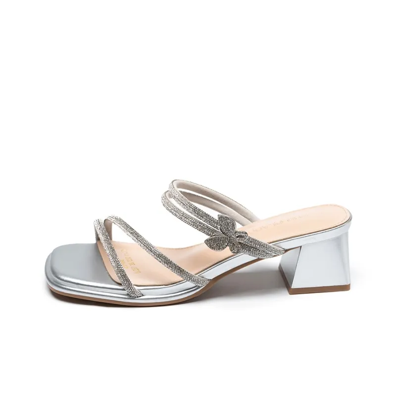 ZHR Slide Slippers Women's Silver-0
