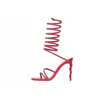 RENE CAOVILLA One Strap Sandals 10.5cm Women's Red