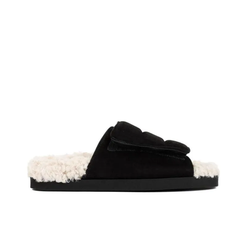 GIABORGHINI Faux-shearling Slides-1