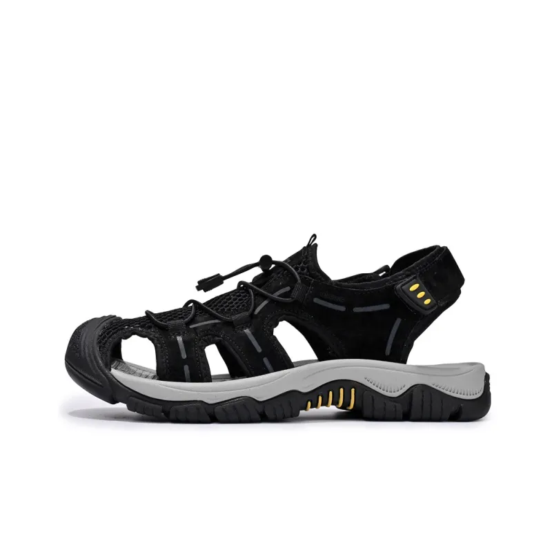 Black tailed Deer Muledeer Beach Sandals Men's-0