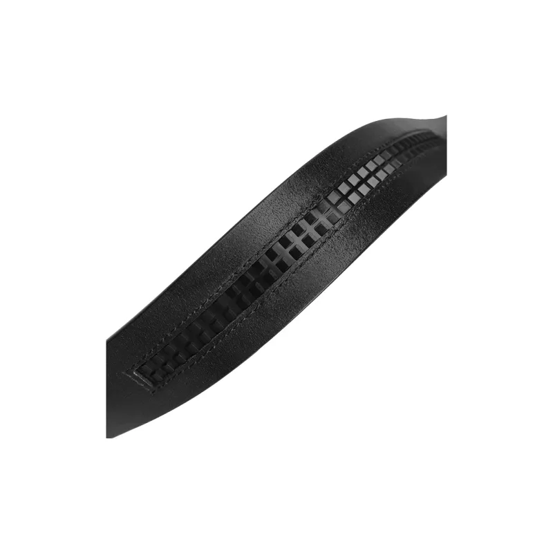 NAVIGARE Top Grain Cow Leather Belt Belt Men's Matte Gunmetal Black Gun Width  3.5cm-11