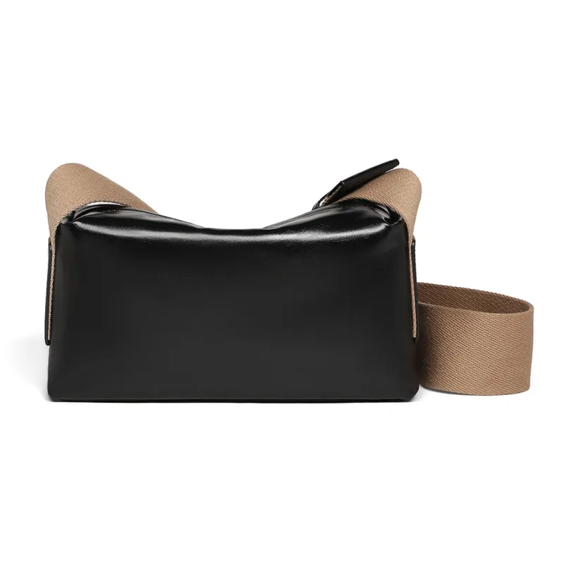 MILLIE'S Cow Leather Underarm Shoulder Bag Regular Women's Brown/Black-8