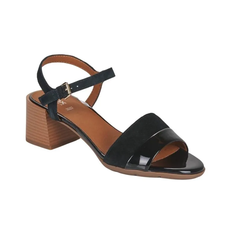 GEOX One Strap Sandals 5.5cm Women's Black-3