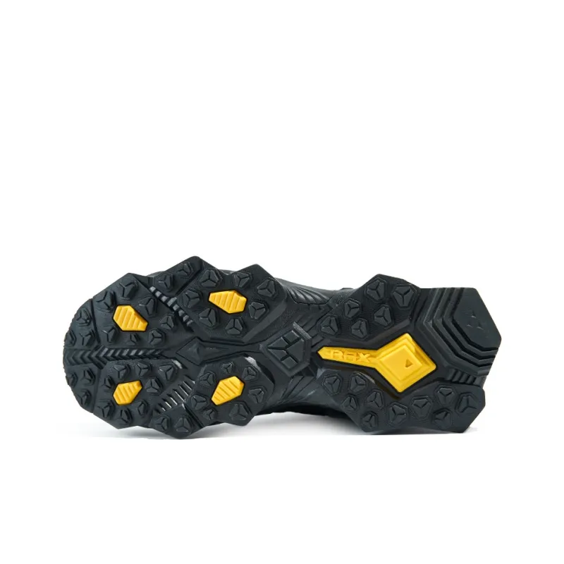 RAX Water Resistant Low Top Hiking Shoes Men's Pure Black-5