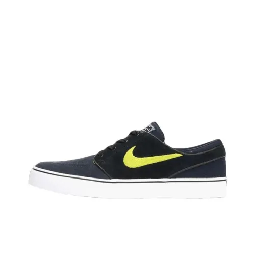 Nike SB Stefan Janoski Skateboard Shoes Men Low-Top Black/White Yellow