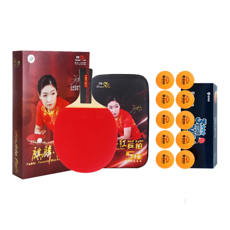 DOUBLEFISH Ping Pong Paddles Unisex All Wood-15