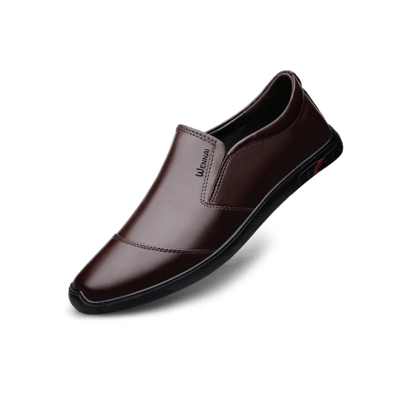 Wen Nai Casual Shoes Men's Dark Brown-2