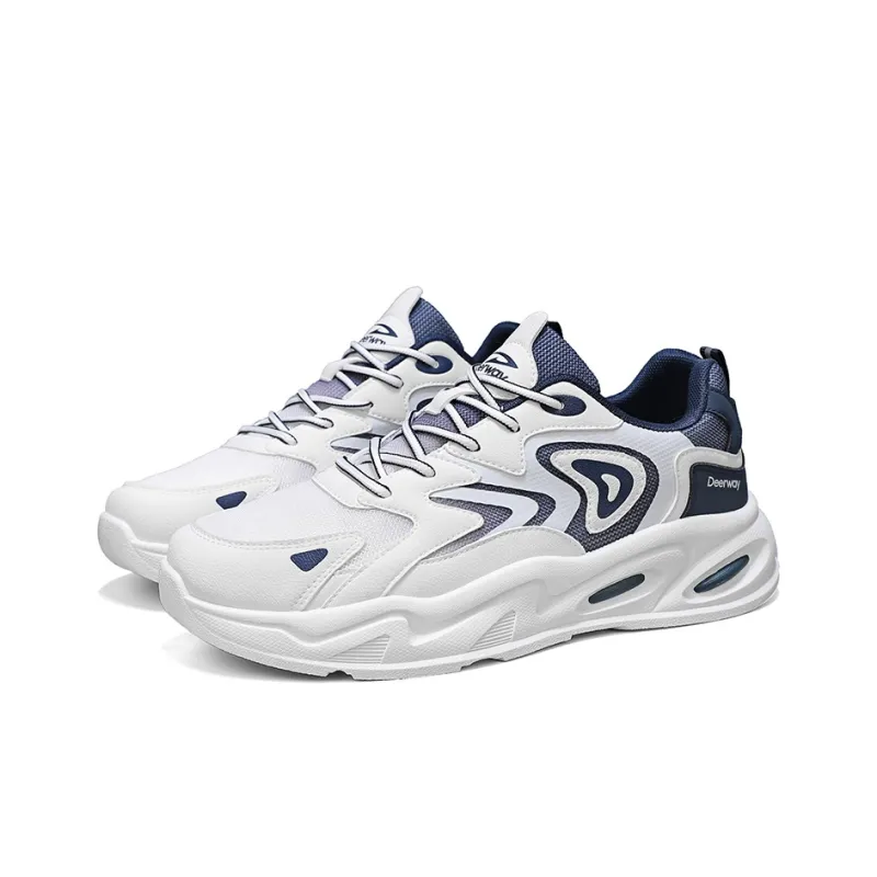 DEERWAY Cushioning Coverage Height Increasing Balance Support Low Top Platform Casual Chunky Sneakers Men's-9