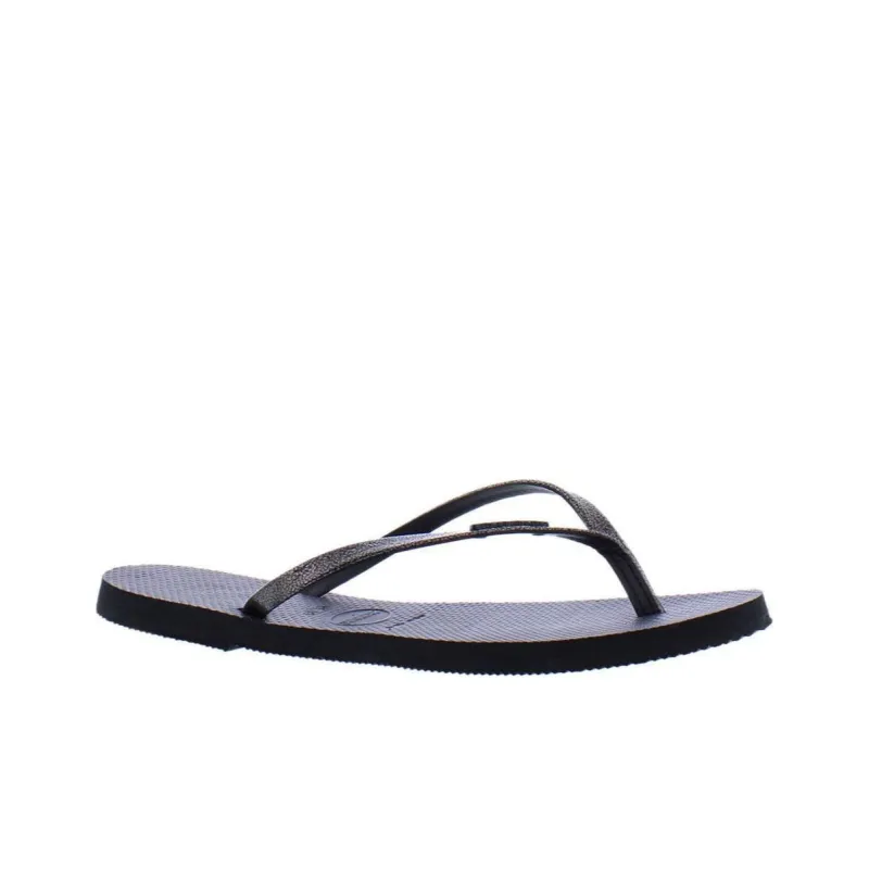 Havaianas Abrasion Resistant Flip Flops Women's Silver Black-1