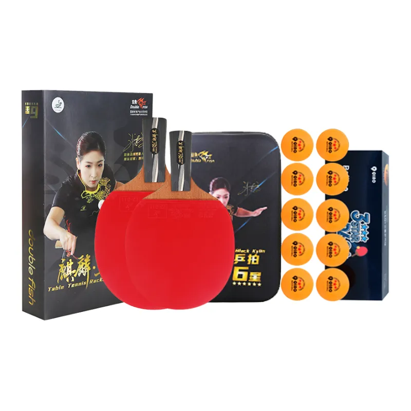 DOUBLEFISH Ping Pong Paddles Unisex All Wood-15