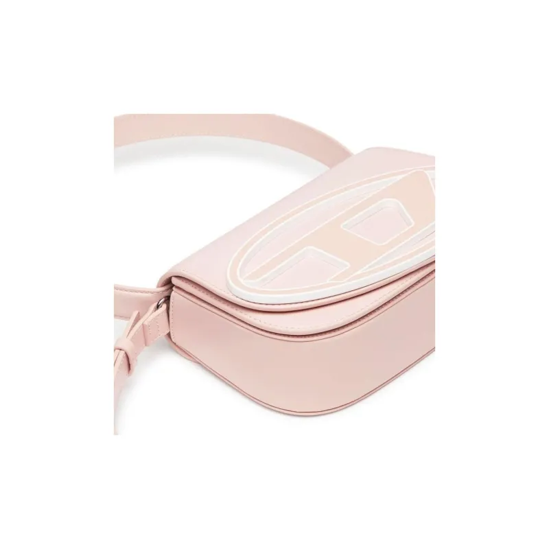 DIESEL Cow Leather Handbag, Shoulder Bag Women's Pink-4