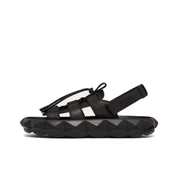 Valentino Roman Stud Strap Sandals Men's Black