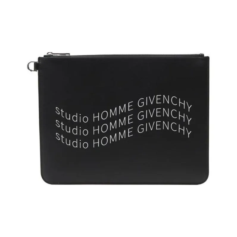 Givenchy Leather Clutch Men's Black-0