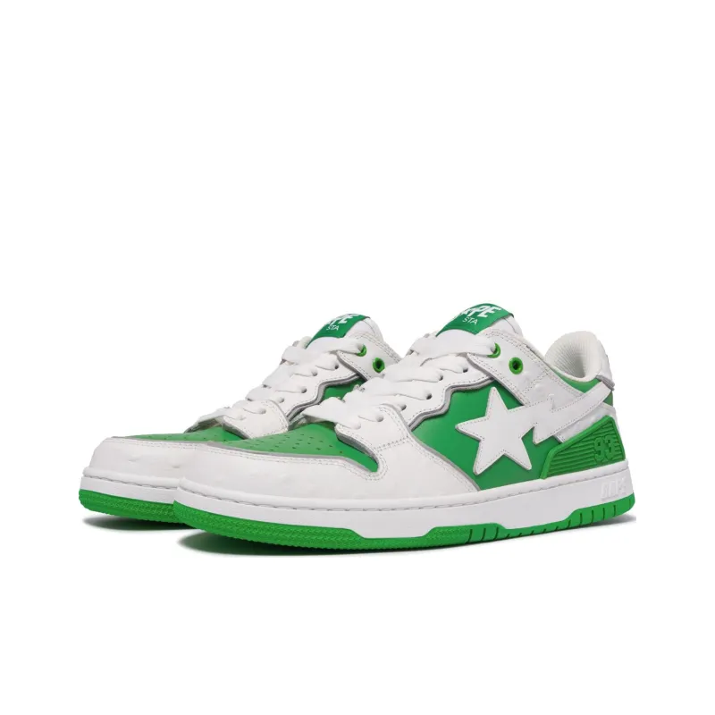 BAPE A BATHING APE Sk8 Sta #1 Ostrich Pack White Black-1