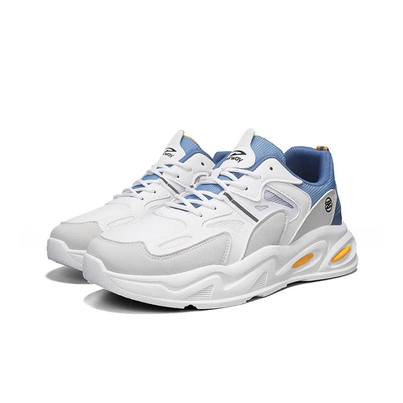 DEERWAY Cushioning Breathable Coverage Support Balance Lightweight Height Increasing Low Top Chunky Sneakers Men's-26