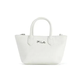 FILA Fabric Made Of Polyurethane Shoulder Bag, Crossbody Bag, Handbag Extra Small Women's Heron White