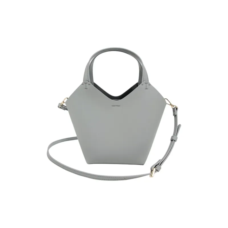 ZARA Polyurethane Tote Bag Shopping Bag Shoulder Bag Crossbody Bag Handbag Mini Women's Blue-2