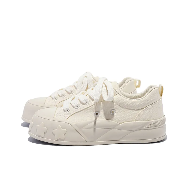 Shen Linsen Slip Resistant, Abrasion Resistant, Breathable Low Top Casual Shoes Women's Beige-3