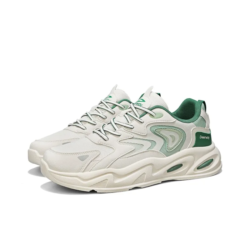 DEERWAY Cushioning Coverage Height Increasing Balance Support Low Top Platform Casual Chunky Sneakers Men's-1