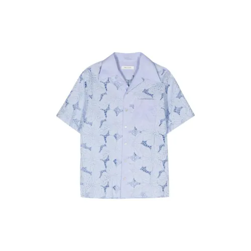 Wales Bonner Highlife Floral-lace Bowling Shirt