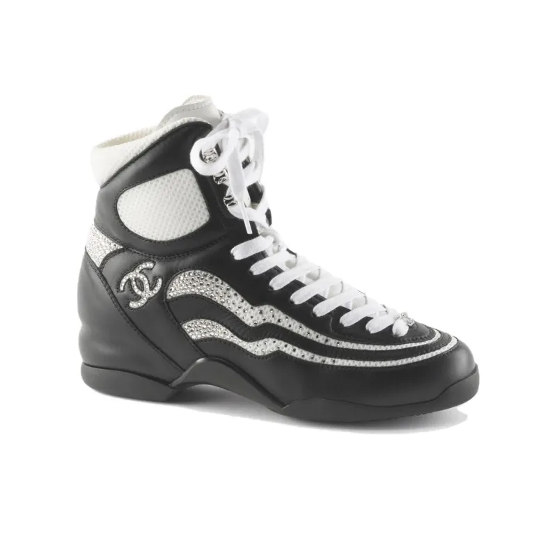 CHANEL Cushioning Wear Resistant High Top Casual Shoes Women's-1