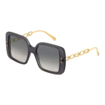 LOUIS VUITTON Acetate Metal Square Sunglasses Women's Gold