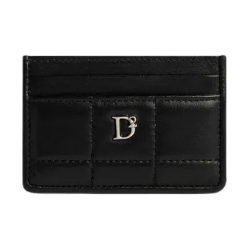 DSQUARED 2 Logo Plaque Quilted Card Holder