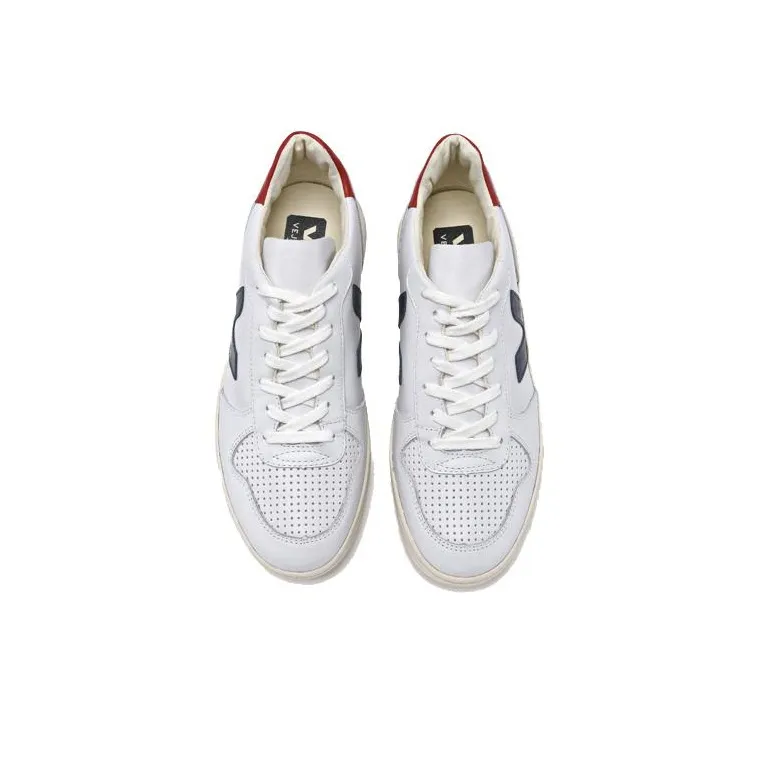 VEJA V 10 Leather White Nautico Pekin-4