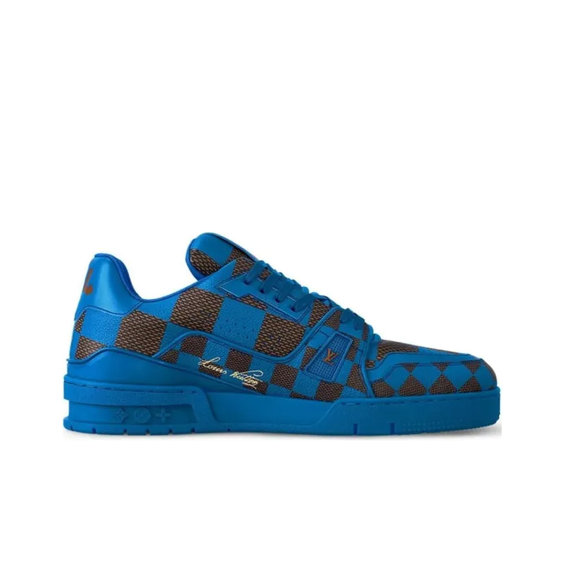 LOUIS VUITTON LV Trainer Sneaker Damier Pop Blue-1