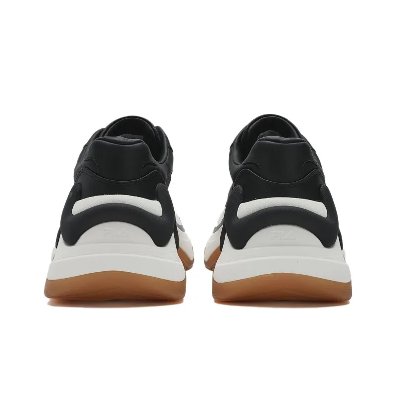 FILA DIVA Cushioning Anti Slip And Wear Resistant Low Top Casual Shoes Women's Black White-2