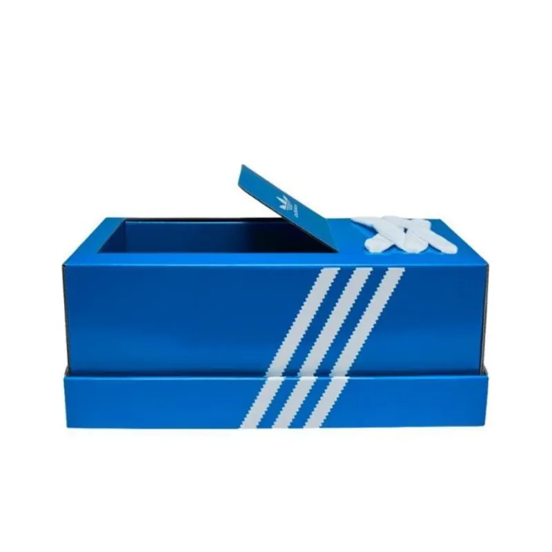 Adidas The Bo Wear-Resistant Low-Top Casual Shoes Men's Blue White-1