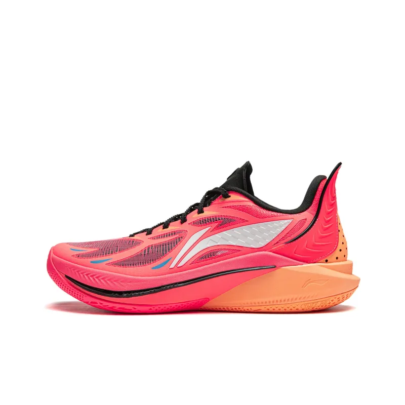 LiNing SONIC 12 Cushioning Anti Slip Wear Resistant Breathability High Top Basketball Shoes Unisex Red-0