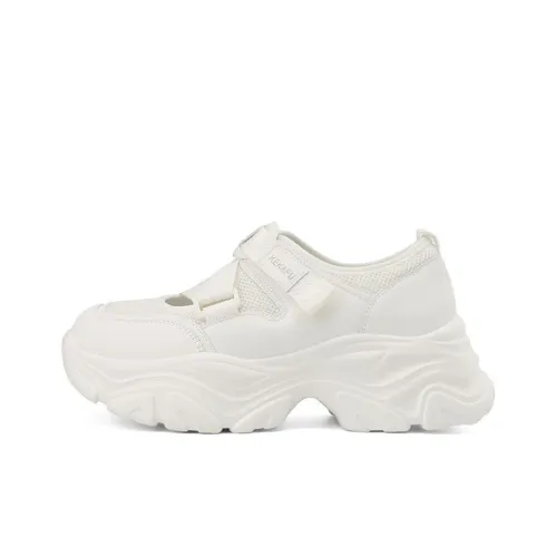 KEKAFU Chunky Sneakers Women's Low-Top