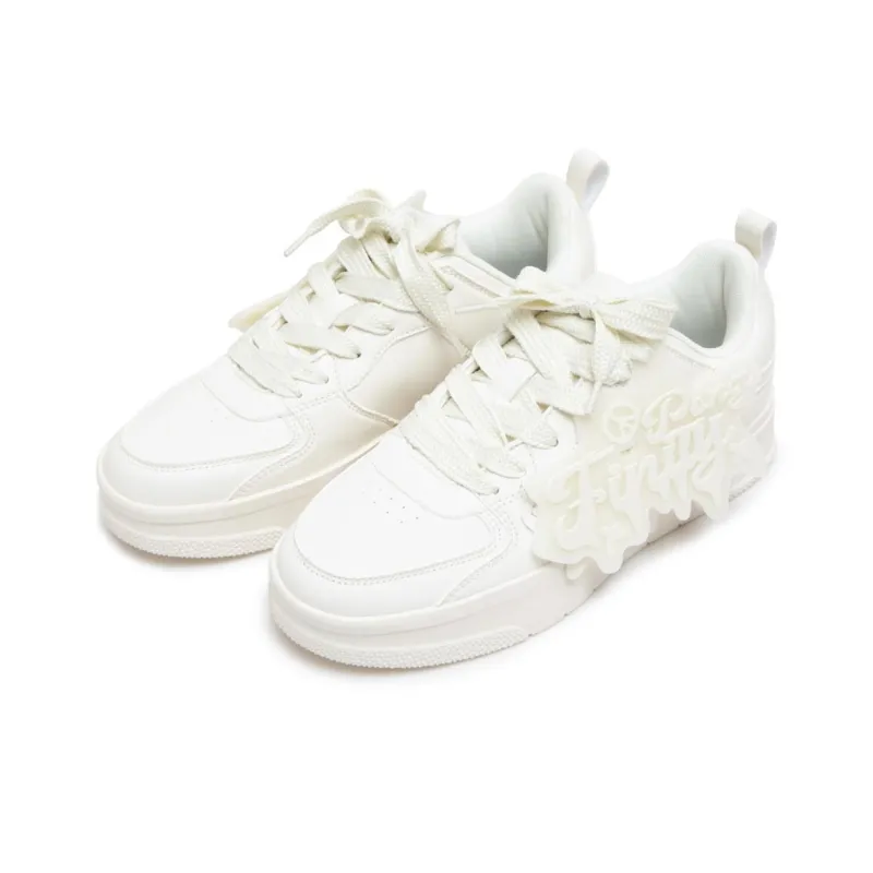 PONGFINITY Low-Top Skateboard Shoes Unisex Ecru-4