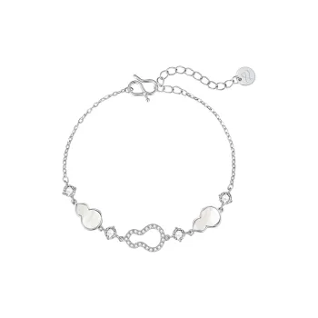 ZEGL 999 Silver Shell Bracelets Women's