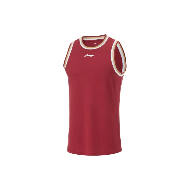 LiNing CBA Collection Basketball Suit Men's Red-2