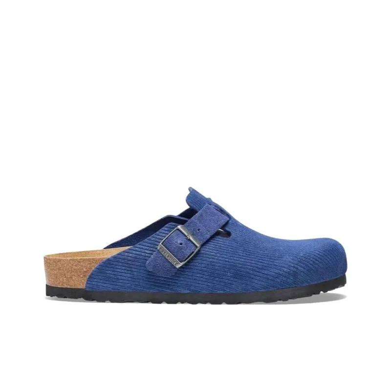 Birkenstock Boston Closed Toe Slippers Unisex Blue Narrow-1