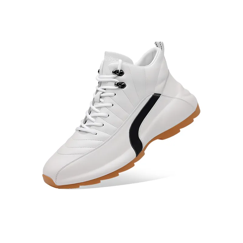 Mulinsen Chunky Sneakers Men High Top White-3