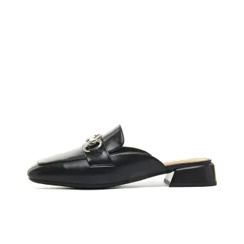 GNSJ Wrap-toe Slippers 4cm Women's Black