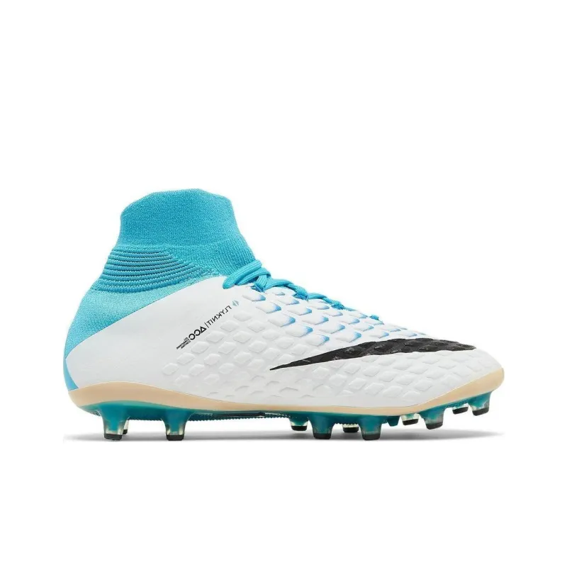 Nike Hypervenom Phantom 3 Soccer Shoes Men High-Top Blue White Black-1