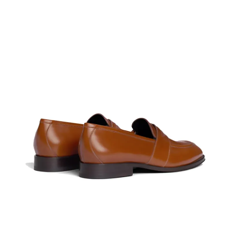 CELINE Triomphe Loafers 3cm Women's Brown-4
