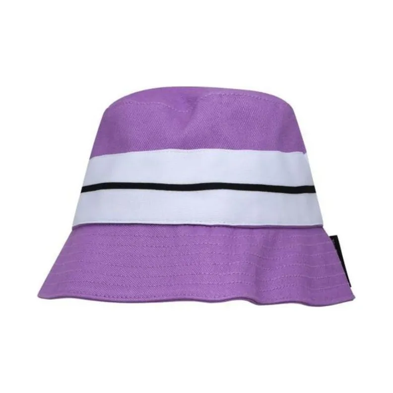 PALM ANGELS Logo Patch Venice Striped Bucket Hat-1