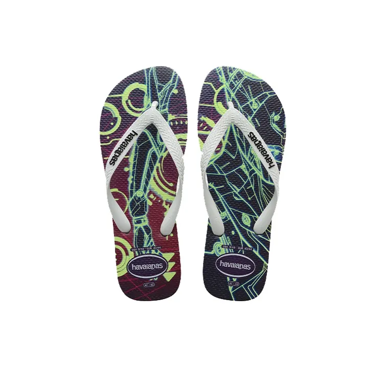 Havaianas Stylish Sandals Unisex Black White-4