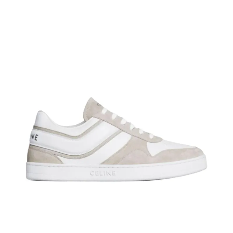 CELINE Low Top Skateboard Shoes Men's Ecru-1