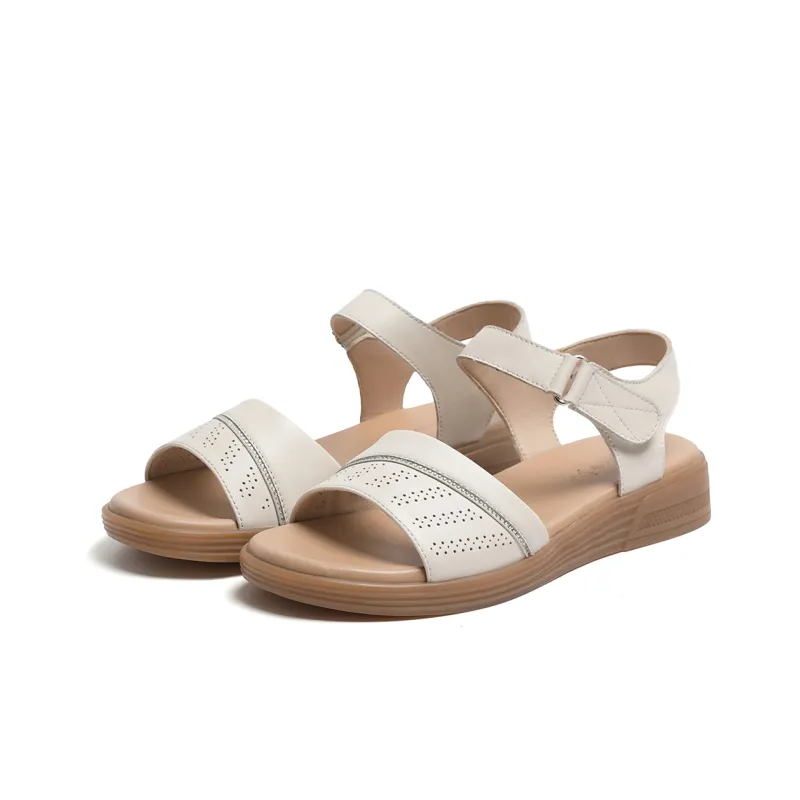 RED DRAGONFLY Casual Shoes Beach Sandals Women's Black/Ecru-9