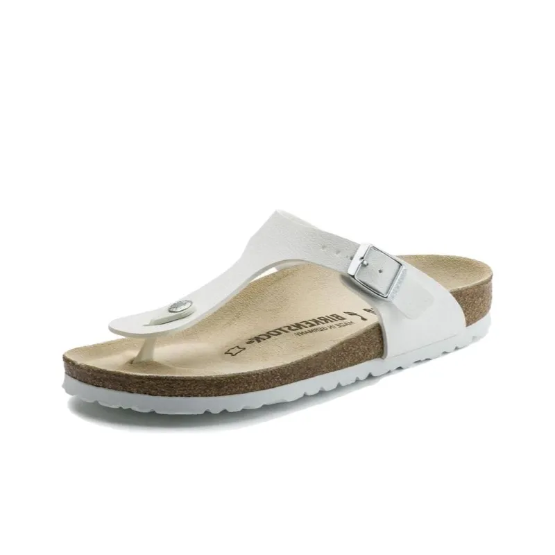 Birkenstock Gizeh Birko Flor 'White'-2