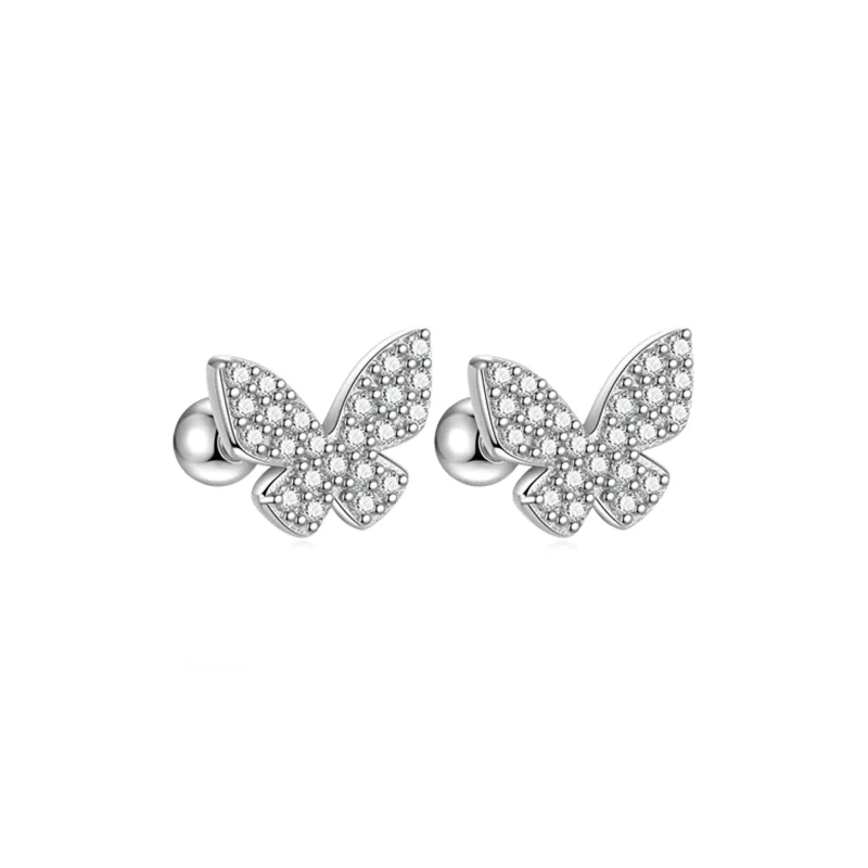 BTOE S925 Sterling Silver Stud Earrings Women's-0