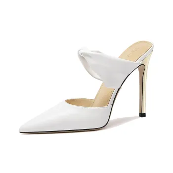 Lily Wei Wrap-toe Slippers Women's White